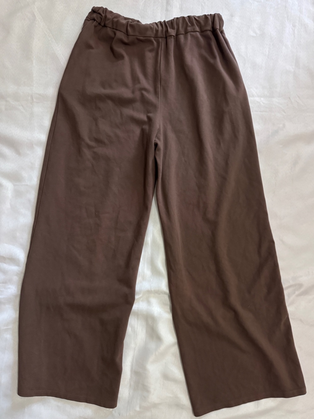 Anthro Maeve Brown Wide-Leg Pull-On Lounge Pants / Sweatpants Size Medium - Picture 4 of 5